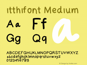 itthifont Version 001.000 Font Sample