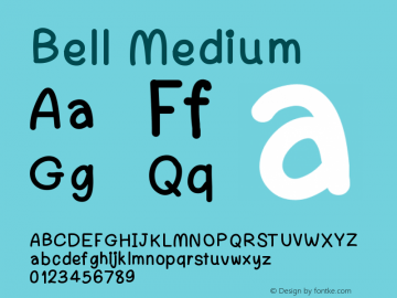 Bell Version 001.000 Font Sample