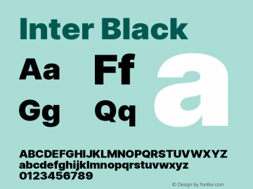 Inter Black Version 3.016;git-4cb8acb75图片样张