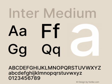 Inter Medium Version 3.016;git-4cb8acb75图片样张