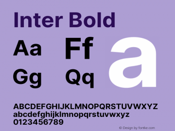Inter Bold Version 3.017;git-08b277b76 Font Sample