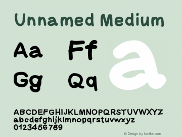 Unnamed Version 001.000 Font Sample