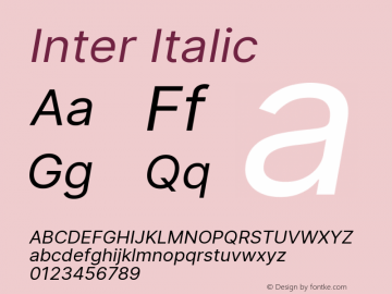 Inter Italic Version 3.018;git-588b23468图片样张