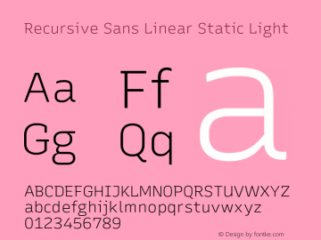 Recursive Sn Lnr St Lt Version 1.078;hotconv 1.0.112;makeotfexe 2.5.65598图片样张