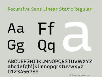 Recursive Sn Lnr St Version 1.078;hotconv 1.0.112;makeotfexe 2.5.65598; ttfautohint (v1.8.3)图片样张