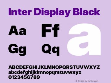 Inter Display Black Version 3.018;git-588b23468图片样张
