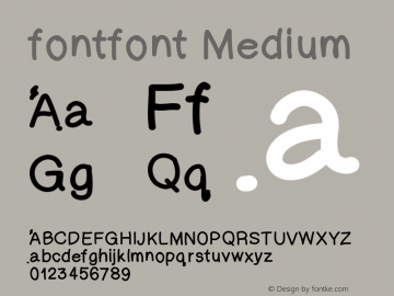 fontfont Version 001.000 Font Sample