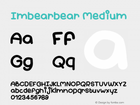 Imbearbear Version 001.000 Font Sample