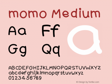 momo Version 001.000 Font Sample