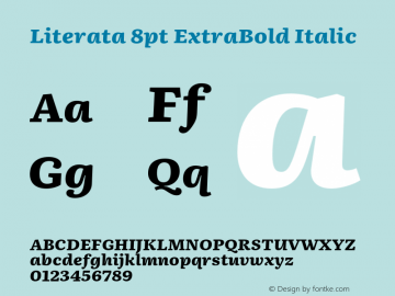 Literata8pt-ExtraBoldItalic Version 3.002图片样张