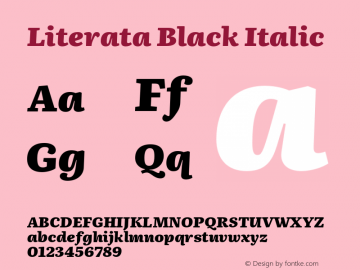 Literata-BlackItalic Version 3.002图片样张
