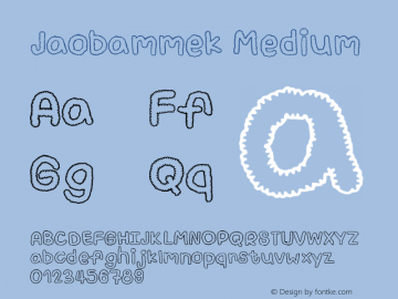 Jaobammek Version 001.000 Font Sample