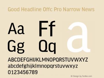 Good Head Offc Pro Narrow News Version 7.504; 2014; Build 1020图片样张