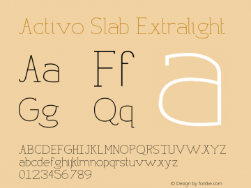 Activo Slab Extra-Light Version 001.000图片样张