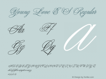 Young Love ES Regular 1.0 Font Sample