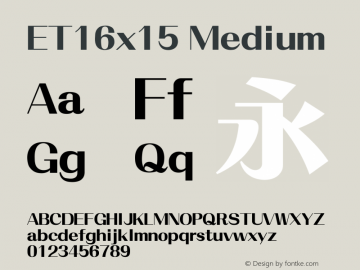 ET16x15 Version 5.16 Font Sample