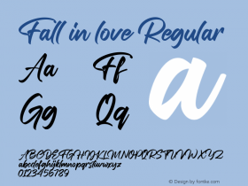 Fall in love Regular Version 1.000图片样张