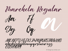 Marchela Version 1.00;February 3, 2021;FontCreator 12.0.0.2567 64-bit Font Sample