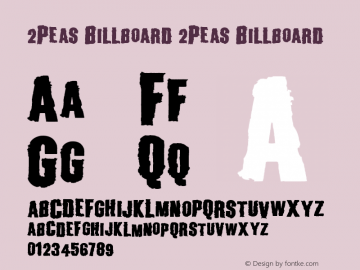 2Peas Billboard 2Peas Billboard Version 1.00; January 5, 2003图片样张