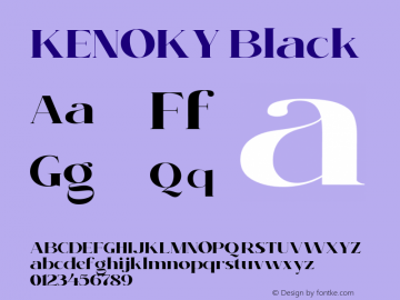 KENOKY Black Version 1.000图片样张