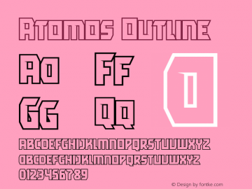 Atomos Outline Version 1.000;hotconv 1.0.109;makeotfexe 2.5.65596 Font Sample
