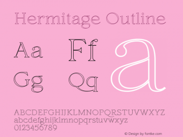 Hermitage Outline Version 1.000图片样张