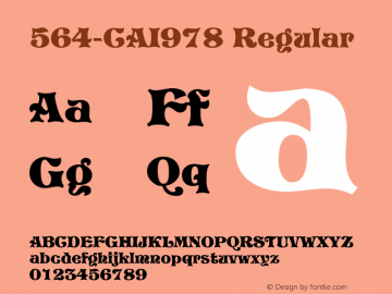 564-CAI978 Regular Version 1.00 April 25, 1998, initial release图片样张