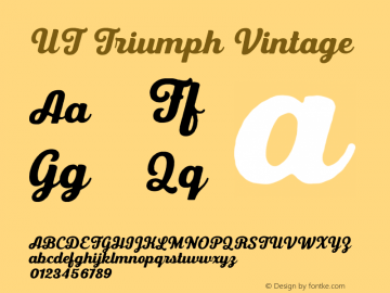 UTTriumph-Vintage Version 1.000图片样张