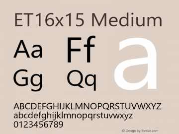ET16x15 Version 5.54 Font Sample
