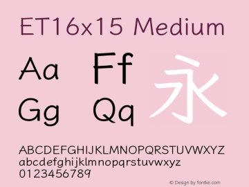 ET16x15 Version 0.206;March 12, 2021 Font Sample