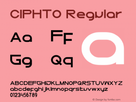 CIPHTO Version 1.00;April 10, 2021;FontCreator 13.0.0.2683 32-bit Font Sample