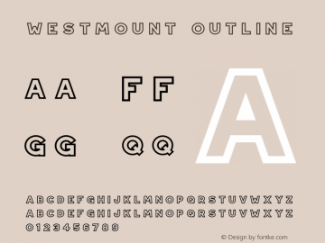 Westmount-Outline Version 1.000图片样张