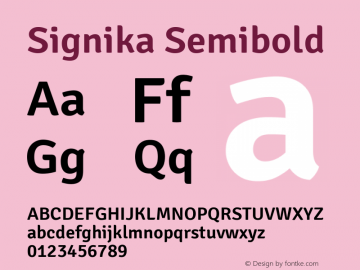 Signika Semibold Version 1.500; ttfautohint (v1.8.2) -l 8 -r 50 -G 200 -x 14 -D latn -f none -a qsq -X 