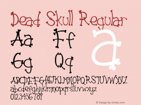 Dead Skull Version 1.00;December 8, 2020;FontCreator 11.5.0.2430 64-bit Font Sample