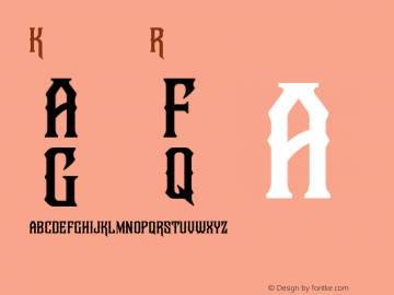 Karma-FreeVersion Version 1.000 Font Sample