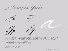 Alexandria-Italic Version 1.00;February 24, 2021;FontCreator 12.0.0.2563 64-bit Font Sample