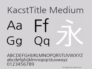 KacstTitle Medium  Font Sample