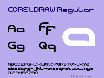 CORELDRAW Version 1.00;May 11, 2021;FontCreator 11.5.0.2430 64-bit Font Sample