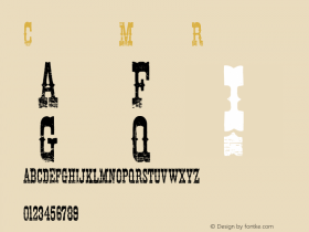 Cowboy Movie Version 1.00 June 16, 2014, initial release Font Sample