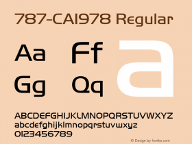 787-CAI978 Regular Version 001.005 April 12, 1994 Font Sample