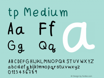 tp Version 001.000 Font Sample