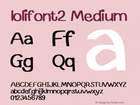 lolifont2 Version 001.000图片样张