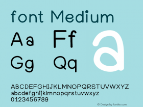 font Version 001.000 Font Sample