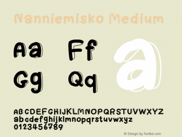 Nanniemisko Version 001.000 Font Sample