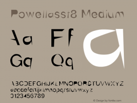 Powellasst8 Version 001.000 Font Sample