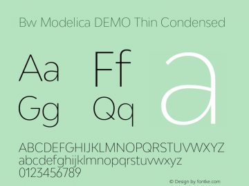 Bw Modelica DEMO Thin Condensed Version 2.000;PS 002.000;hotconv 1.0.88;makeotf.lib2.5.64775图片样张