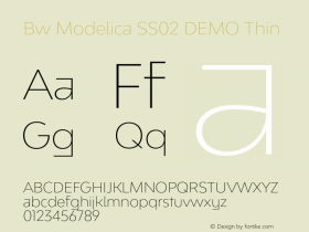 Bw Modelica SS02 DEMO Thin Version 2.000;PS 002.000;hotconv 1.0.88;makeotf.lib2.5.64775图片样张