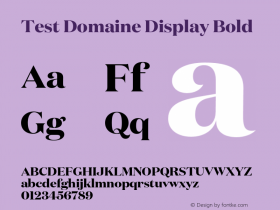 Test Domaine Display Bd Bd Version 1.004;PS 1.000;hotconv 16.6.54;makeotf.lib2.5.65590图片样张