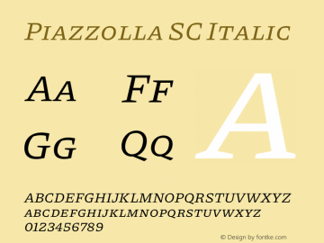 Piazzolla SC Italic Version 1.310图片样张