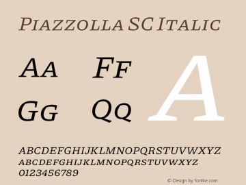 Piazzolla SC Italic Version 1.340图片样张